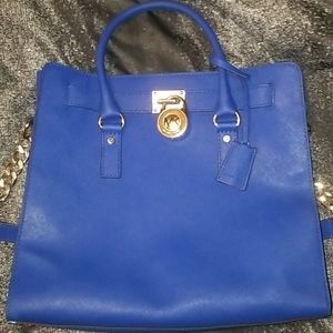 Michael kors eletric blue handbag